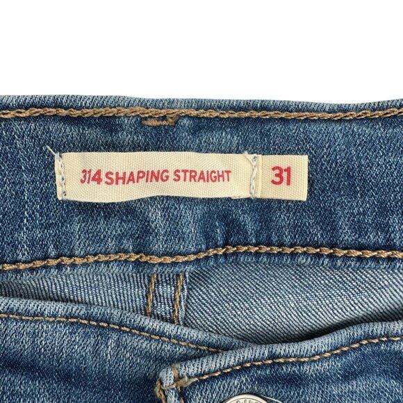 NWT Levis Womens 314 Shaping Straight Tummy Slimming Stellar Stretch Jeans 31 - Picture 6 of 16
